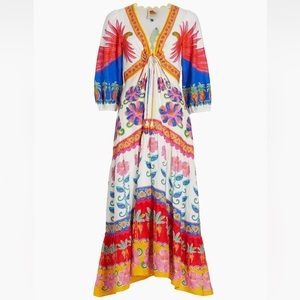 NWT Farm Rio Vivid Garden Maxi Dress
